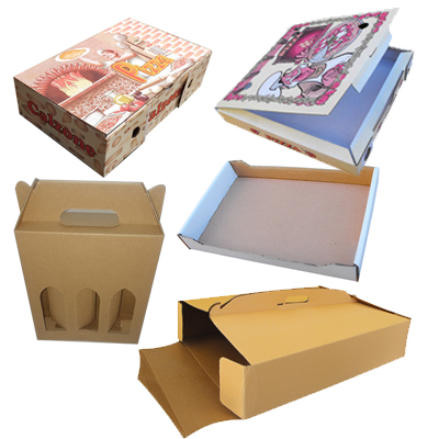Scatole portapizza e scatole fustellate per imballaggi